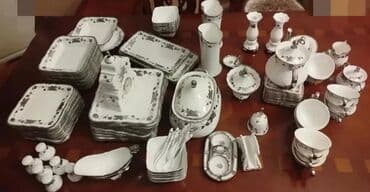 cex fara: Nahar dəsti, rəng - Ağ, Farfor, 12 nəfərlik — 11