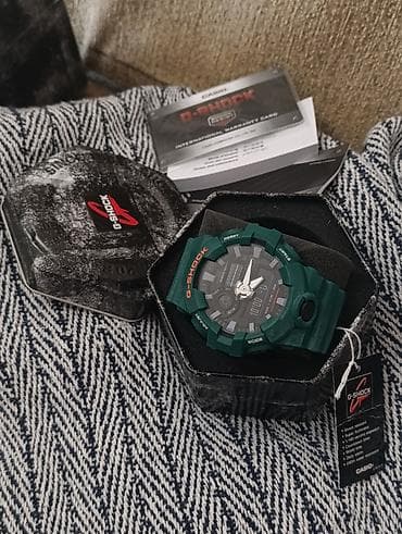 Aksesuarlar: Casio G‑Shock GA‑700SC (3A) – yaşıl rəngli idman saatı. Heç istifadə — 1