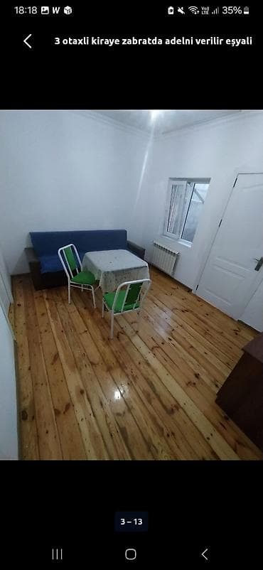 kirayə zabrat: 75 kv. m, 3 otaqlı, Kombi, Qaz, İşıq — 5