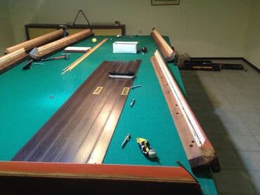 стол бильярдный: - Bilyard masalarının təmiri, parçaların, rezinlərin, luzaların — 6