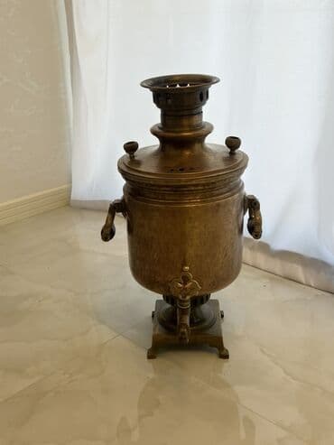 işlənmiş samovarlar: İşlənmiş Od Samovar, 10 l, Pulsuz çatdırılma — 15