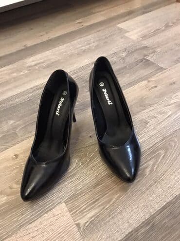 ботильоны высокий каблук: Brend: Polaris Model: Klassik qadın tuflisi - Rəng: qara, parlaq - — 3