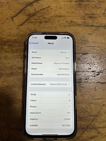 ikinci el iphone 14 pro max: IPhone 17 Pro Max, 256 GB, Narıncı, Face ID — 6
