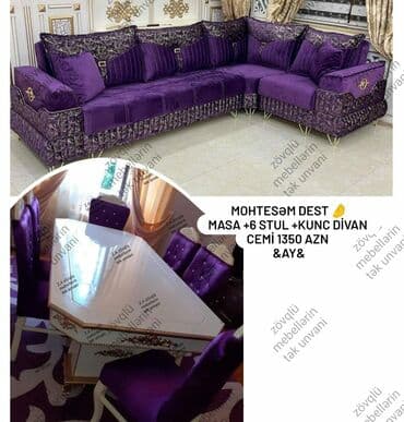 cay evi ucun divan islenmis: *stol stul* *masa desti* *kunc divan* Mohtesəm endirim paketi 👌 — 1