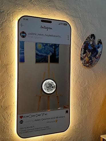 Moyka avadanlığı: 😎Azerbaycanda ilk! Yeni maraqlı hekayə dekor aynası. 📸 Bir güzgü ilə — 1