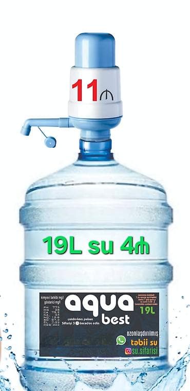 Su Sifarişi 19L💧Şəhər içi evlərə və iş yerlərinə