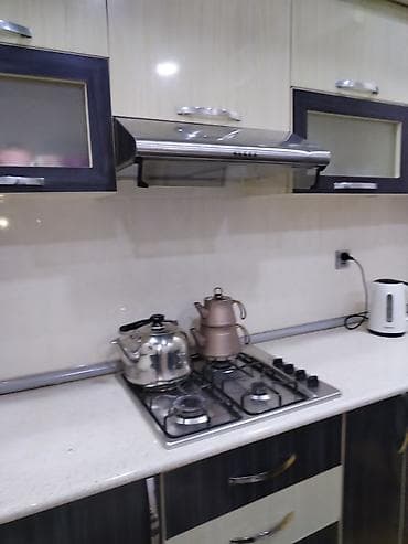 kuxna stolari: Ölçüler 3.11 *1.80
Üzərində moyka, aspirator ve qaz piltesi verilir — 6