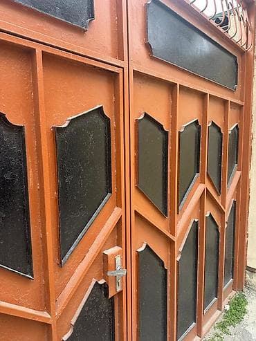 dəmir direk: Dəmir qaraj/ həyət darvazası - Material: qalın metaldan hazırlanmış — 2