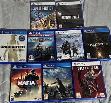PS4 və PS5 üçün orijinal disk oyunlarının seçimi Qiymetler ferqlidir