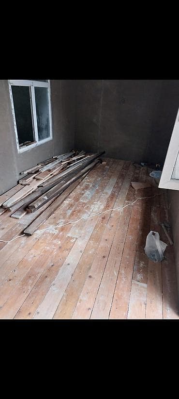 balkon üçün: Taxta döşəmə və taxta karkas (lag) çəkilməsi .munasib qiymete ev temir — 3