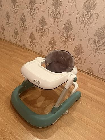 Yerimək üçün arabalar, çəliklər, əsalar, rollatorlar: Uşaq gəzdirəni (baby walker) - Brend: Baby Walk (oturacaqda loqo) - — 1