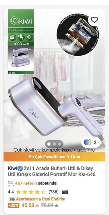 utuler: Əl buxarlayıcısı, Ünvandan götürmə, Ödənişli çatdırılma — 3