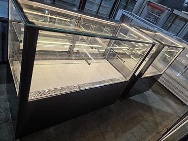 vitrini: Yenidirlər Vitrin soyuducu kvadrat model qara rəng - Şüşə vitrinli — 2