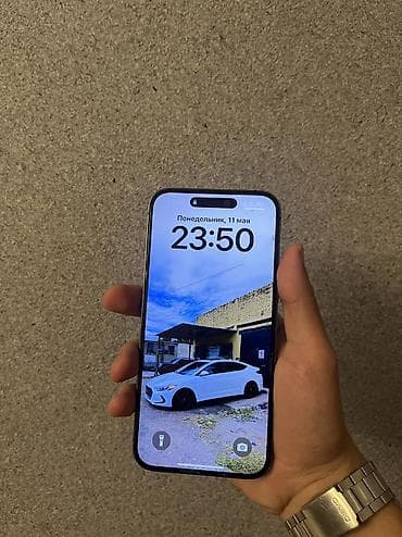 iphone 15 pro titanium: IPhone 14 Pro Max, 256 GB, Deep Purple, Simsiz şarj, Face ID, Sənədlərlə — 3