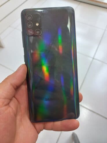 Samsung: Samsung Galaxy A51, 64 GB, rəng - Qara, Zəmanət, Düyməli, Sensor