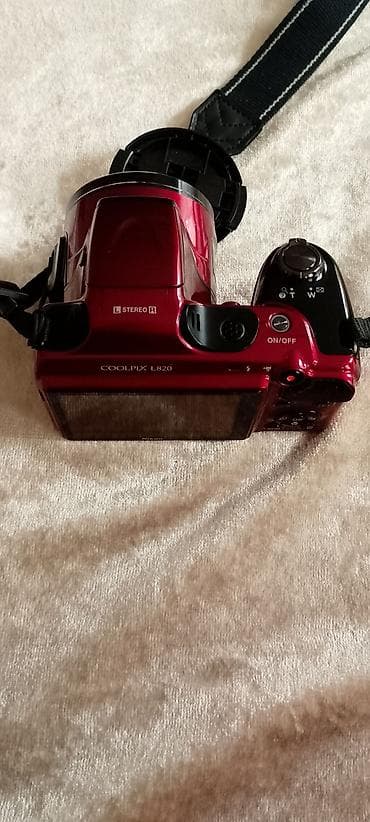 iphone 16 azn: Nikon COOLPIX L820 rəngli (qırmızı) superzoom fotoaparat - 30x optik — 2