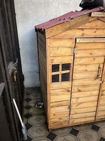 Təmir və tikinti: Taxta həyət tövləsi / quşxana - Material: massiv taxta lövhələr — 3