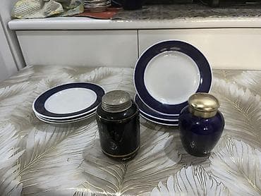 versace servis: Nahar dəsti, rəng - Göy, Kobalt — 1