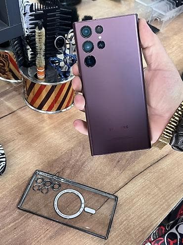 iphone 12 pro islenmis: Samsung Galaxy S22 Ultra, 256 GB, rəng - Bənövşəyi, Simsiz şarj — 6