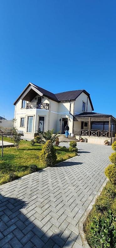 baseynli kiraye evler: İki mərtəbəli həyət evi – geniş baxçalı və hovuzlu - Layihə: mansard — 1