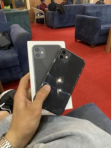 Elektronika: IPhone 11, 128 GB, Qara, Zəmanət, Simsiz şarj, Face ID — 1