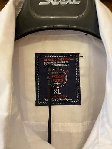 Личные вещи: Мужская рубашка, Off-White, XL, цвет - Белый — 3