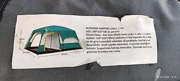 Ailəvi Outdoor Camping Large çadır.cəmi 1 gün istifadə olunub.ideal