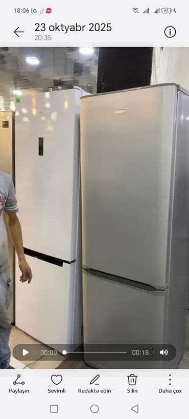 Блендеры: İki qapılı soyuducu - Rəng: gümüşü (inox tonlarda) - Üst hissə – — 1