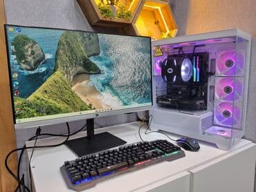 komputer pultu: ✅HP 24 monitor ✅Cpu i5 12ci nesil ( 12400F ) ✅Ram 32 Gb ✅Bandle — 2