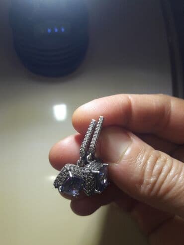 1 qram gumuşun qiyməti 2022: Серьги, Swarovski, Серебро, 925 г, Самовывоз, Бесплатная доставка — 6