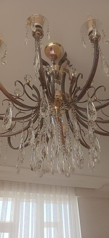 taxta lüstur: Çılçıraq, 8 lampa, Metal — 2