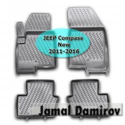 ayaqalti rezin: NOVLINE JEEP Compass New 2011-2016 ucun poliuretan ayaqaltilar — 1