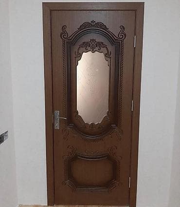 kvars qum: Klassik dizaynlı daxili otaq qapısı - Material: taxta əsaslı — 1