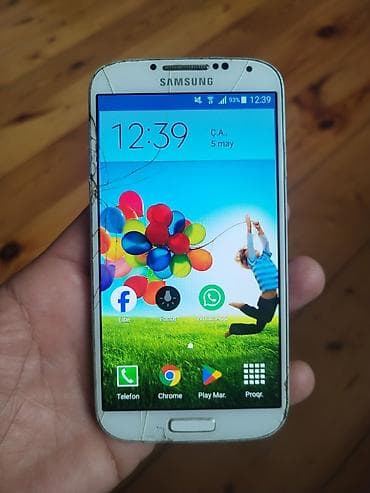 cat s60: Samsung Galaxy S4, 16 GB, rəng - Ağ, Qırıq — 1