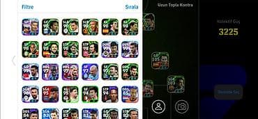 neymar: - Komanda kollektif gücü: 3225 - Menecerler: Johan Cruyff, Fabio — 3