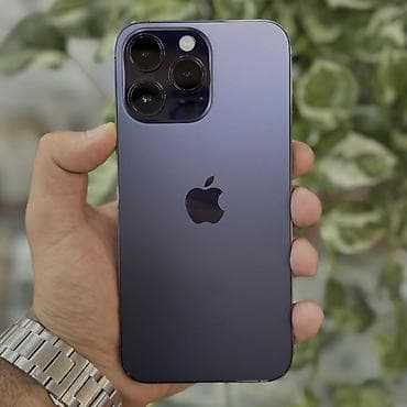 ayfon 16 e: IPhone 14 Pro, 128 GB, Deep Purple, Zəmanət, Simsiz şarj, Face ID — 1