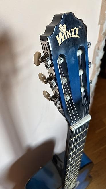 gitara barter: Akkustik klassik gitara – Winzz markası, mavi-bənövşəyi sunburst — 3