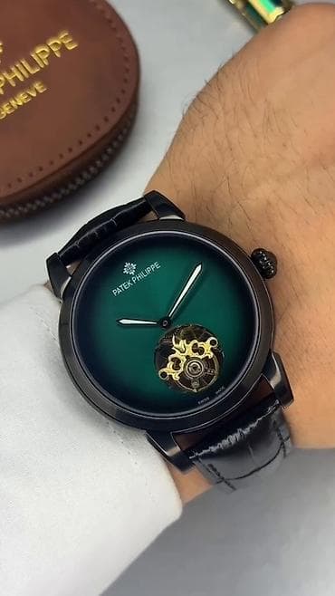 sensor saatlar: Patek Philippe mexaniki qol saatı - Korpus: parlaq qara tonlu — 2