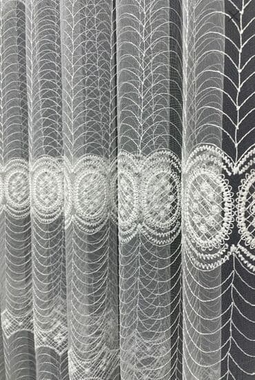 metbex perdeleri 2020: Yeni, Tül, rəng - Ağ, Pulsuz çatdırılma — 5