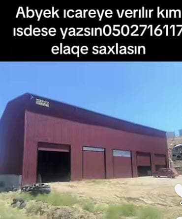 Icarəyə təklif olunur: iriölçülü zavod/anbar tipli sənaye obyektı lalafo.az -da Icarəyə təklif olunur: iriölçülü zavod/anbar tipli sənaye obyektı
