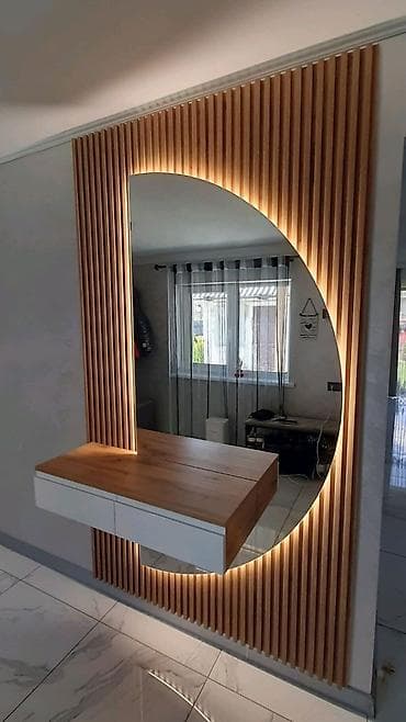 Güzgü Divar üçün, Dekorativ, Arxa işıqlı