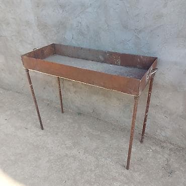 Bağ evi və bağ üçün hərşey: 100x40sm ölçüdə Manqal. Yeni yığılıb. İstifadə olunmayıb. Ayaqlari — 1