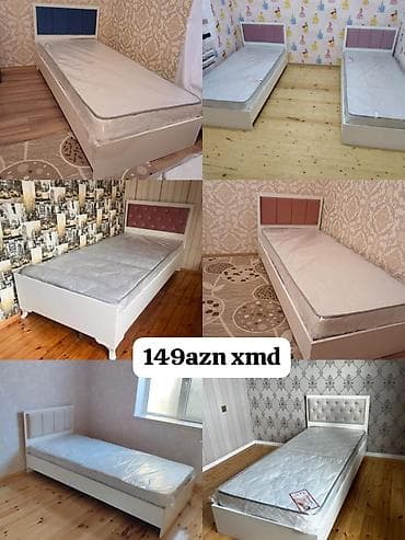 carpayı başlıqları: Tək nəfərlik çarpayı + döşək dəsti - Müxtəlif modellər və rənglər — 4