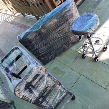 кушетка для массажа складная бу: Новый, Масажная кушетка, Складной чемодан, цвет - Черный — 2