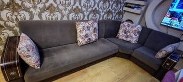 Садовая, уличная мебель: Угловой диван, Раскладной, С подъемным механизмом — 1