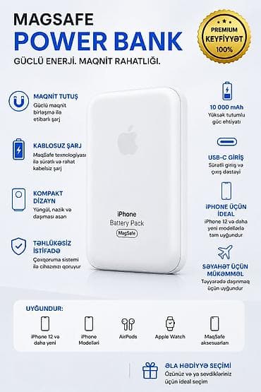 ucuz teklefonlar: Powerbank Apple, 10000 mAh, Yeni — 1