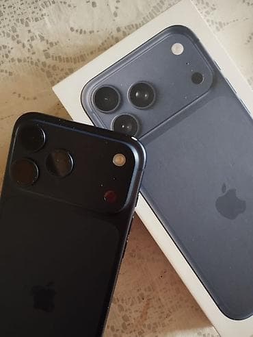 IPhone 17 Pro Max, 256 GB, Qara, Qırıq, Face ID