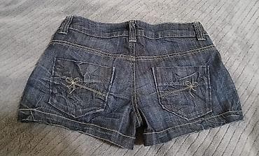 Aksesuarlar: Размер 36 Qadınlar üçün cins şort - Material: tünd mavi denim (cins) — 2