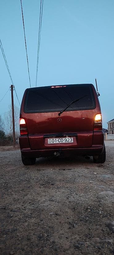 07 sekilleri peredok: Mercedes-Benz Vito mikroavtobus - Kuzov: tünd qırmızı/bordo rəng — 8