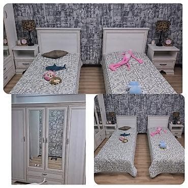 gence dolab: Oğlan və qız üçün, İşlənmiş, 2 təknəfərlik çarpayı — 1